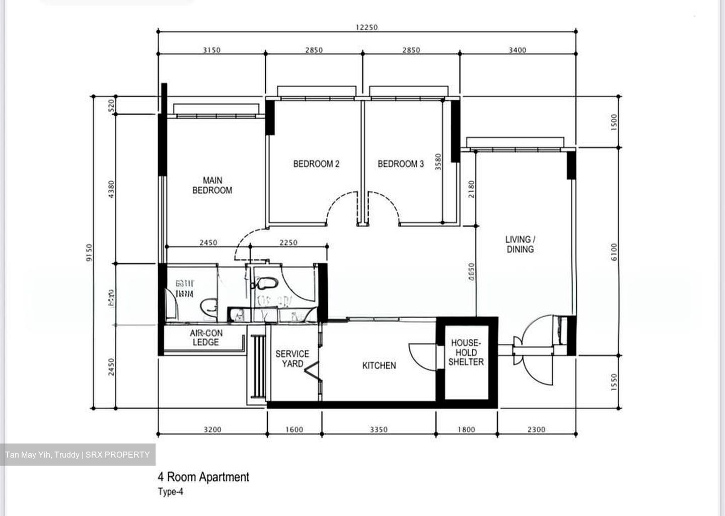 Blk 18A Macpherson Residency (Geylang), HDB 4 Rooms #571843811
